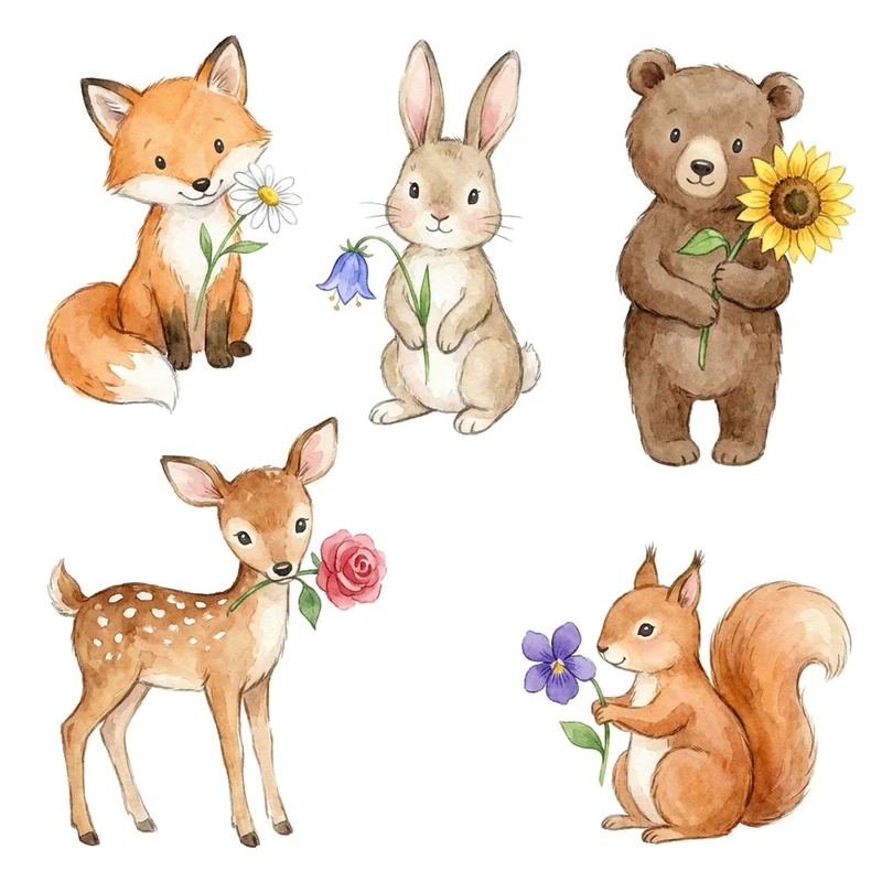 Free woodland baby shower PNG sample 2